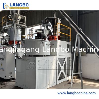 Mezclador industrial de polvo de PVC de alta velocidad con sistema de calefacción y refrigeración para compuestos de PVC rígidos