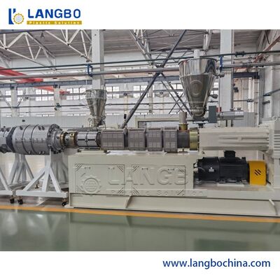 Extrusora de doble husillo de PVC automática