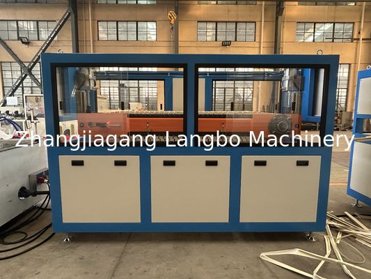 Conical doble tornillo de plástico baseboard extrusión de PVC perfiles de faldas extrusora línea de producción de la máquina