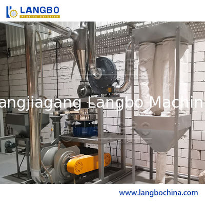 Máquina pulverizadora para pellets, desechos y escamas de plástico PE PP EVA PVC