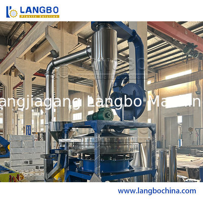 Máquina de fresado de plástico pulverizadora para reciclar desechos de tuberías de PVC