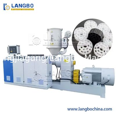 Línea de producción de perfiles de medios acuáticos Mbbr, extrusora Mbbr