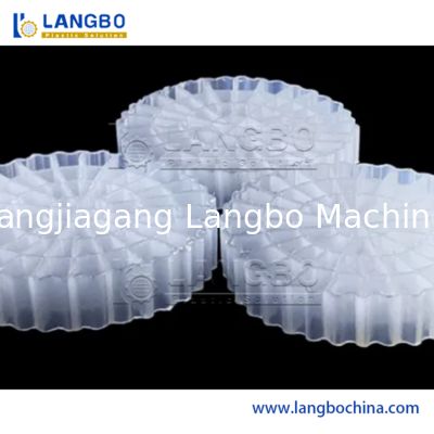 Línea de equipos de extrusión para la fabricación de portadores de biopelículas de biochip MBBR de plástico