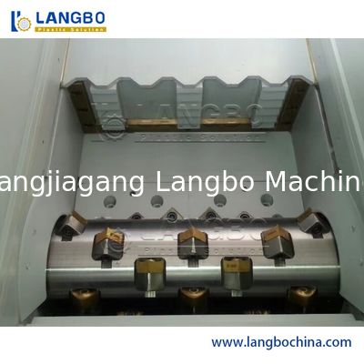 Máquina de plástico trituradora de árbol único para residuos de plástico paleta de madera HDPE de tubería de tejido de película textil triturador de reciclaje de la máquina
