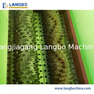 Trituradora trituradora horizontal de residuos plásticos totalmente automática, motor nuevo, trituración de tuberías de PVC, tubería corrugada de PE, máquina de trituración para reciclaje