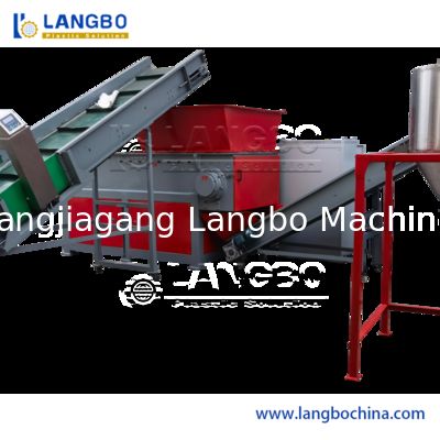 Máquina trituradora, lavadora y reciclaje de plástico para películas PP/PE/agrícolas/bolsas tejidas/nylon/escamas de botellas/tuberías