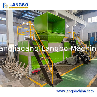 Residuos de PET/HDPE/LDPE/PP/PE Botellas Películas Bolsas tejidas/Flakes Scrap Trituración Lavado/Presión Trituradora