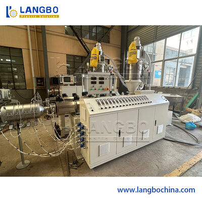 Línea de extrusión de tuberías PPR de gran diámetro con velocidad de producción de 12 m/min y control PLC