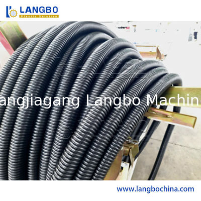 Máquina de extrusión de tubería corrugada de fibra de PVC blando de plástico