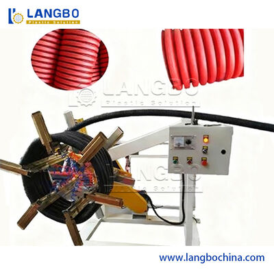 Línea de tuberías corrugadas totalmente automatizada para una producción de conductos eléctricos más rápida