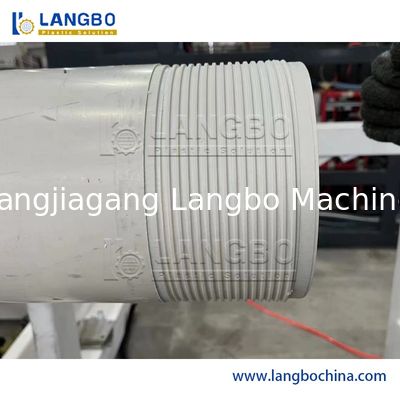 Máquina automática de roscado de tuberías CNC para tuberías de PVC de 16-630 mm con extrusora de tornillo doble y funcionamiento totalmente automático