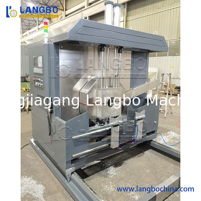 Máquina de corte de hilos de tuberías de PVC con sistema de control CNC/PLC de 16 a 160 mm de alcance y centradura automática para tuberías de plástico