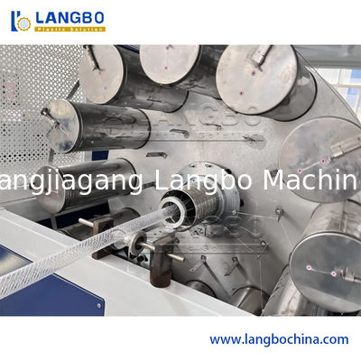 Máquina de manguera de agua de jardín de PVC Plástico PVC Suave Trenzado Fibra Reforzada Tubería Flexible Máquina de Extrusión