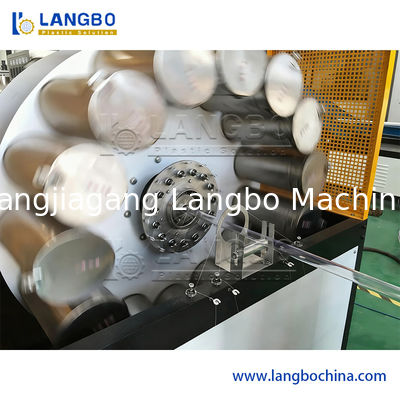 Máquina para fabricar tuberías de plástico, manguera flexible/tubería corrugada/tubo de extrusión reforzado con fibra de PVC blando para jardín