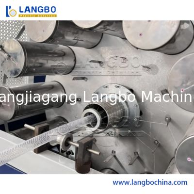 Máquina de tubería/manguera reforzada con fibra trenzada de PVC/Máquina para fabricar tubería de jardín de PVC