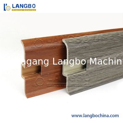 PVC WPC Skirting Foam Board Cable Artificail Marble Double Screw Barrel Window Door Profile Plastic Extrusion Making Machine