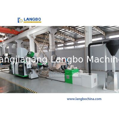 Línea de producción de reciclaje de plástico para materiales mixtos de PET PP PE Residuos CE Máquina de granulación de trituración de tres etapas de lavado, secado y granulación