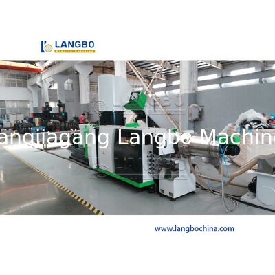 Línea de producción de reciclaje de plástico para materiales mixtos de PET PP PE Residuos CE Máquina de granulación de trituración de tres etapas de lavado, secado y granulación