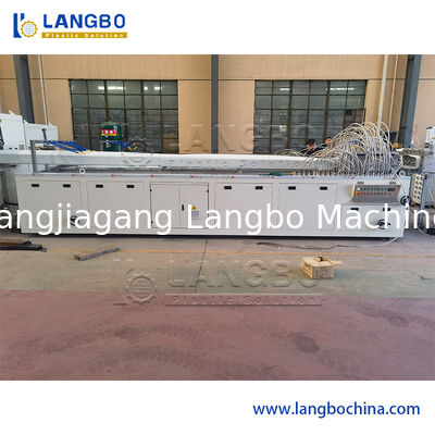 Línea de producción de extrusión de máquina para fabricar tubería compuesta corrugada de plástico PP HDPE Mpp PE, perfil WPC
