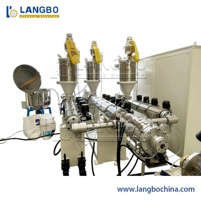 Profil de plástico de alta velocidad PPR tubo de drenaje de agua extrusión de fabricación de tornillo único