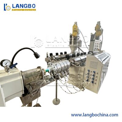 Producción plástica de la protuberancia del tubo de PPR con el PLC de Mark Line 63m m teledirigido