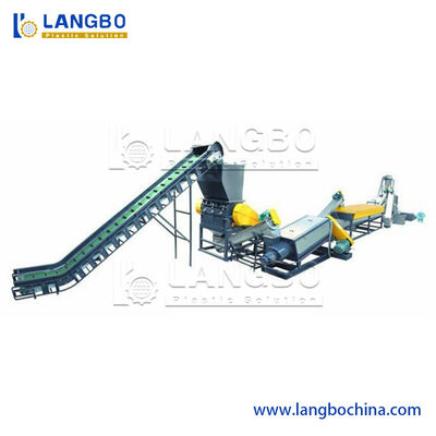 Máquina peletizadora para reciclaje de plástico residual triturado