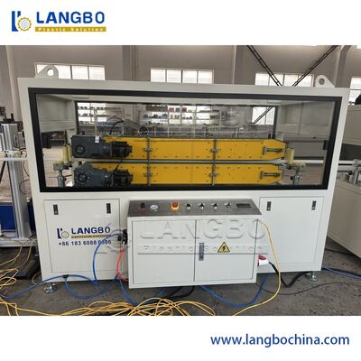 Línea de extrusión de tuberías PPR de coextrusión de 3 capas con capacidad de 350 kg/h y control PLC