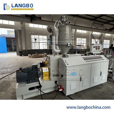 Línea de extrusión de tuberías PPR de coextrusión de 3 capas con capacidad de 350 kg/h y control PLC