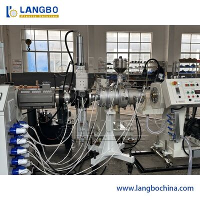 Línea cónica medición en línea de la protuberancia del tubo de PPR del peso del tubo del tornillo del gemelo