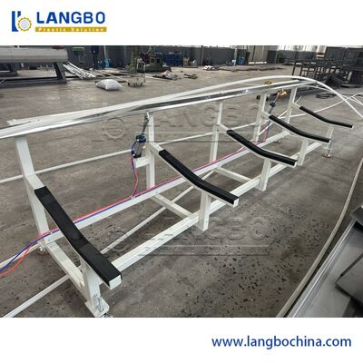 Línea de extrusión de tuberías PPR de coextrusión de 3 capas con capacidad de 350 kg/h y control PLC