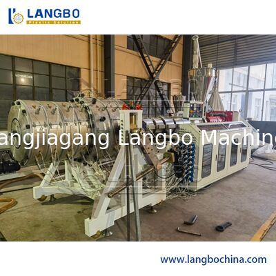 Extrusor de tuberías de drenaje de agua de PVC de plástico Máquina de extrusión de tuberías corrugadas