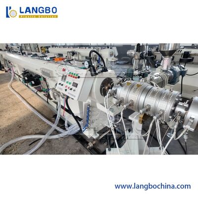 Línea de producción de tuberías de HDPE con extrusora de tornillo único de alto par