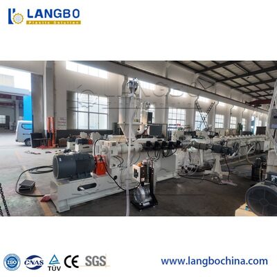 Máquina extrusora de tuberías de PE / HDPE de 16-400 mm y línea de producción de tuberías de plástico