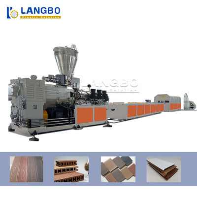 Línea diseño de la protuberancia del perfil del PVC/de WPC del tornillo del doble del motor de