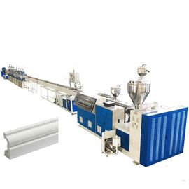 Línea respetuosa del medio ambiente 350KG de la protuberancia del perfil del PVC/producción del panel de pared de H incombustible