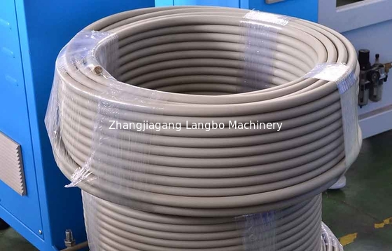 Máquina de extrusión de tubos de plástico PE HDPE automática con extrusora de tornillo único