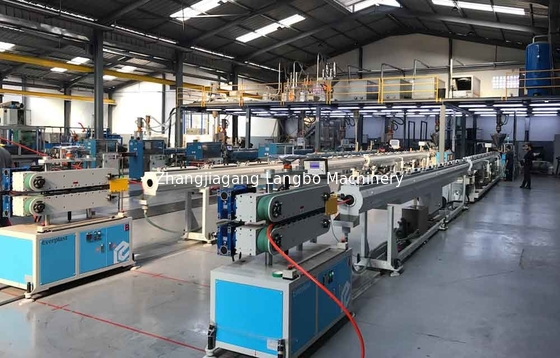 línea solo tornillo de la protuberancia de la producción del tubo de 110m m PE del PLC