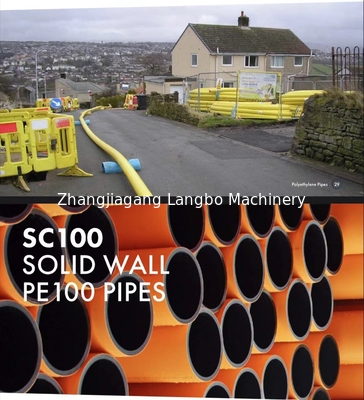 PE tubo de pared hueca de gran diámetro doble extrusora de tornillo único extrusión de la línea de producción de plástico máquina de fabricación
