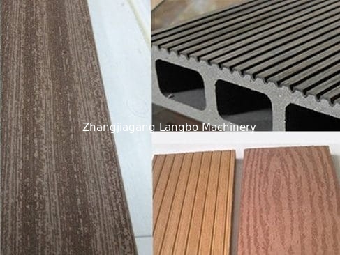 Máquina de extrusión de perfiles de revestimiento de madera de plástico WPC de alto rendimiento
