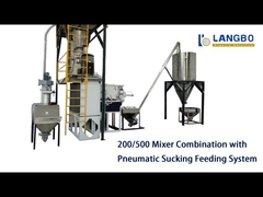 Línea de productos de paneles Máquina de mezclas de PVC con transportadores espirales flexibles