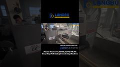 Línea de peletización para reciclaje de PET HDPE LDPE PP PE #reciclajedeplástico #máquinadepeletización