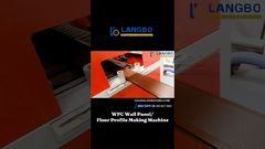 Línea de Extrusión de Perfiles WPC para Productos de Madera Plástica de Alta Calidad #panelwpc#panelwpc