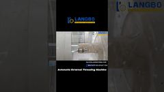 Máquina de roscar externa para tuberías de plástico – Corte de roscas de precisión#máquinaderoscar #maquinariaplástica