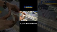 Máquina de extrusión automática de tiras de etiquetas de precios de plástico para etiquetas de precios de supermercado #etiquetadeprecio