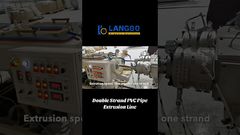 Máquina para fabricar tubería de PVC de doble capa, Máquina de tubería de PVC de alta velocidad#máquina #PVC #ExtrusiónDeTubería