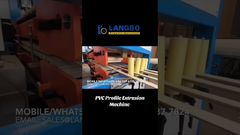 Máquina de Extrusión de Perfiles de PVC con Punzonadora #máquina #pvc #fábrica