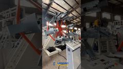 Bobinadora de tubería PE de 63-160 mm Funcionamiento perfecto #máquina #fábrica #tubope