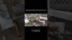 Portaetiquetas de precio, soporte para etiquetas de precio, línea de extrusión de perfiles de etiquetas de precio #ExtrusiónDePerfiles#pvc #tubodepvc #fábrica