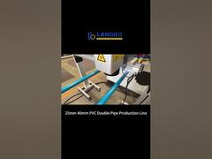 Máquina de línea de extrusión de doble tubería de PVC de alta velocidad