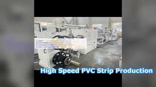 Solución de máquina extrusora de tiras de sellado de PVC de alta velocidad